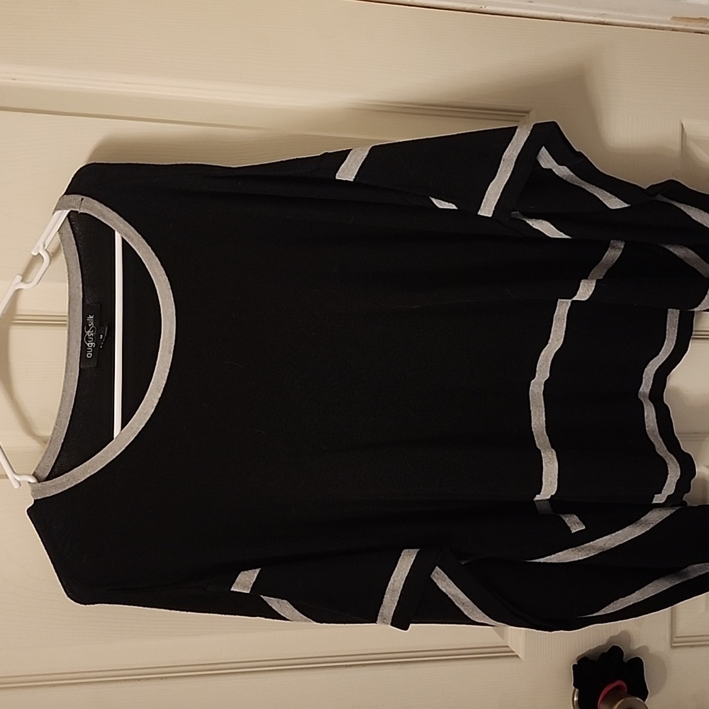 Black batwing sweater
